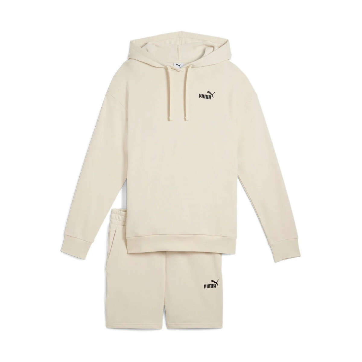 Textil Mulher Todos os fatos de treino Puma Short Hooded Relaxed Sweat Suit 7  TR op Branco
