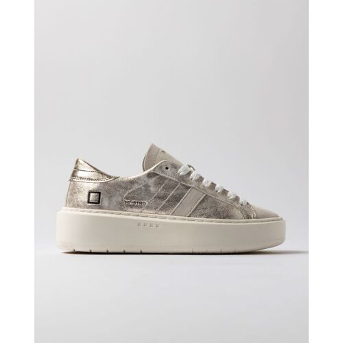 Sapatos Mulher Sapatilhas Date W421-HP-ST-PL HILL LOW PLATFORM STARDUST-PLATINUM Cinza
