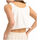 Textil Mulher camisas Roxy MAGIC SUNSET CROP TANK Branco