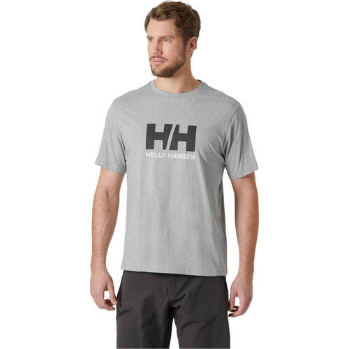 Textil Homem Polos mangas curta Helly Hansen HH LOGO T-SHIRT 3.0 Cinza