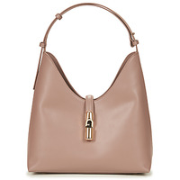 Malas Mulher Bolsa de ombro Furla FURLA GOCCIA M HOBO Bege