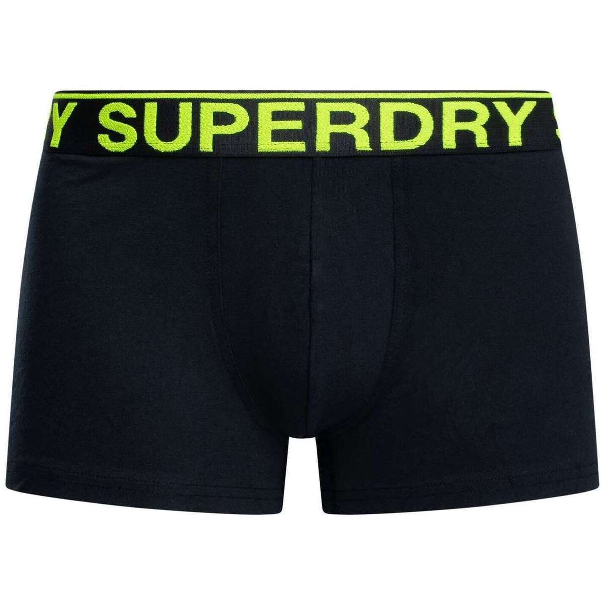 Roupa de interior Homem Boxer Superdry 3 packs de calções de algodão orgânico Preto