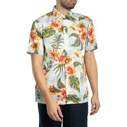 Textil Homem Camisas mangas curtas Superdry Camisa de manga curta com estampado havaiano Azul