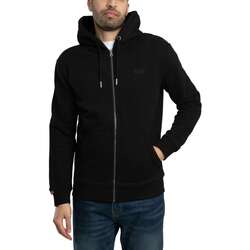 Textil Homem Sweats Superdry Casaco com capuz com fecho de correr com logótipo essencial Azul