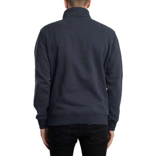 Superdry Sweatshirt com logótipo essencial e meio fecho Azul