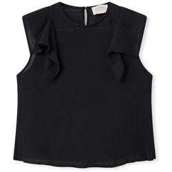 Textil Mulher Tops / Blusas Compania Fantastica COMPAÑIA FANTÁSTICA Top 11034 - Black Preto