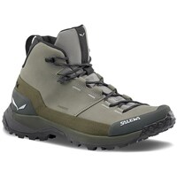 Sapatos Homem Sapatos de caminhada Salewa Puez Leather Mid Powertex Verde azeitona