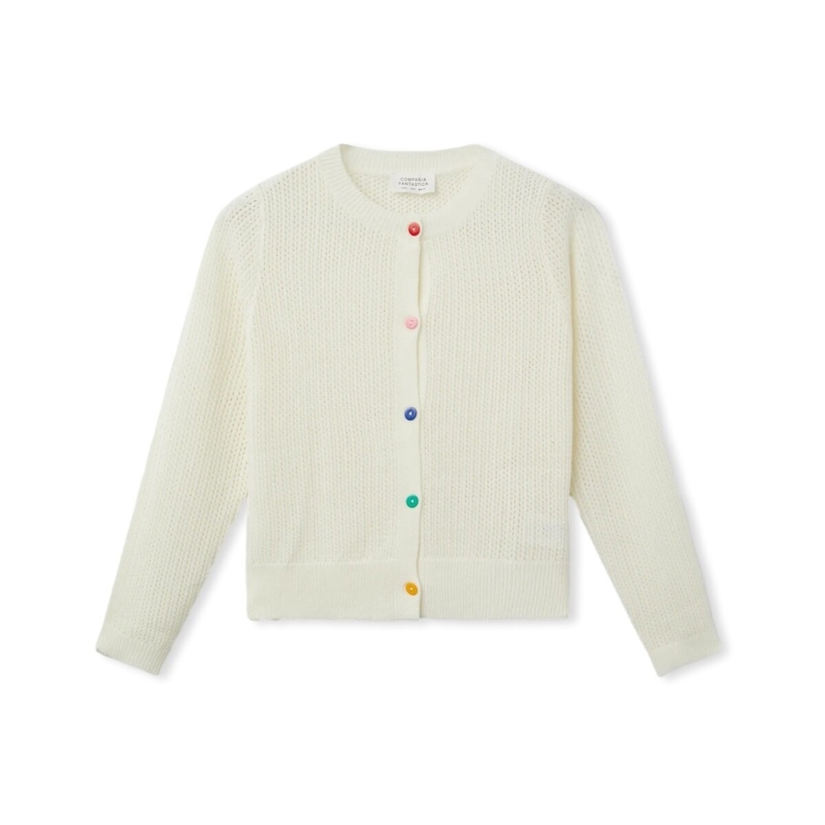 Textil Mulher Casacos Compania Fantastica COMPAÑIA FANTÁSTICA Casaco 10231 - Ecru Branco