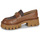 Sapatos Mulher Mocassins MICHAEL Michael Kors MANDY LOAFER Castanho