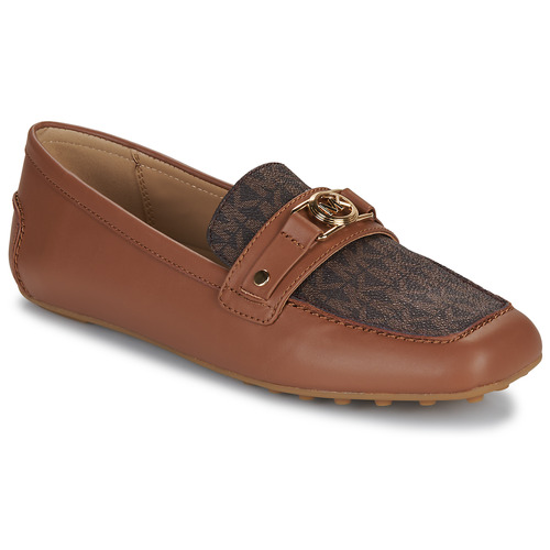 Sapatos Mulher Mocassins MICHAEL Michael Kors MANDY LOAFER MOC Castanho