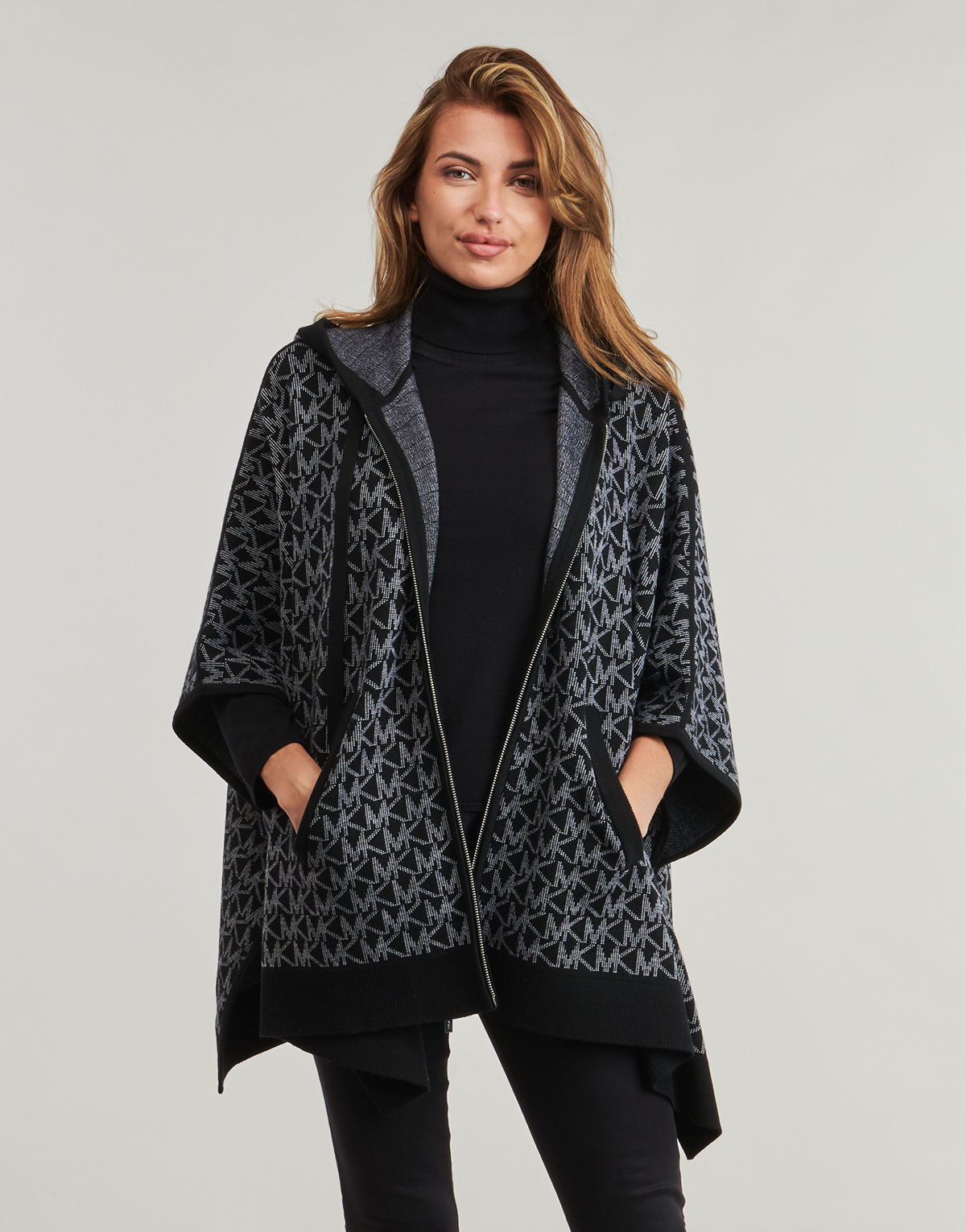 Textil Mulher Casacos MICHAEL Michael Kors MK SIG PONCHO Cinza