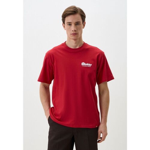 Dickies LEWISTOWN SS TEE - DK0A4XCD-0ER1 ENGLISH RED Vermelho