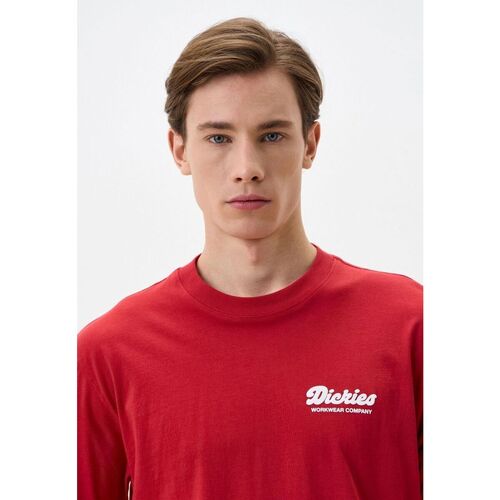 Dickies LEWISTOWN SS TEE - DK0A4XCD-0ER1 ENGLISH RED Vermelho