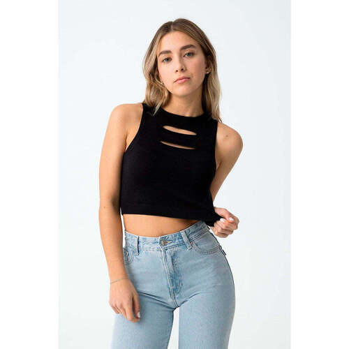 Textil Rapariga T-shirts e Pólos Tiffosi 10059118-000-2-25 Preto