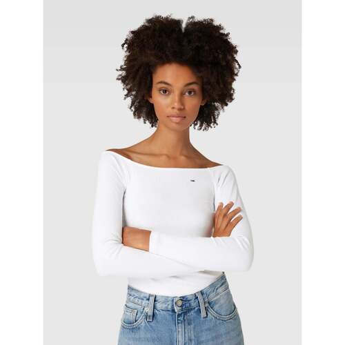 Textil Mulher camisas Tommy Jeans  Preto
