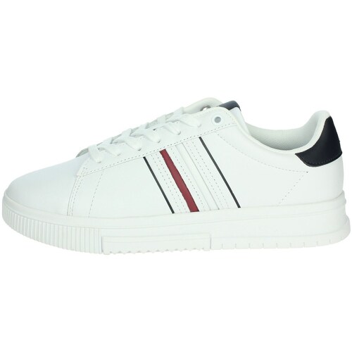 Sapatos Homem Sapatilhas de cano-alto Tommy Hilfiger FM0FM05406 Branco