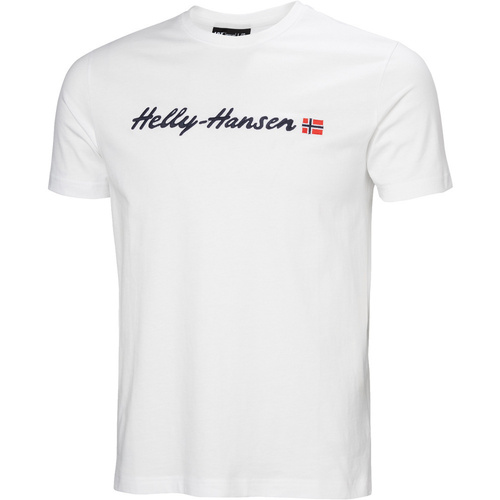 Textil Homem Polos mangas curta Helly Hansen CORE GRAPHIC T 2.0 Branco