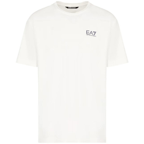 Textil Homem T-shirts e Pólos Emporio Armani EA7 7M000179AF13530 Branco