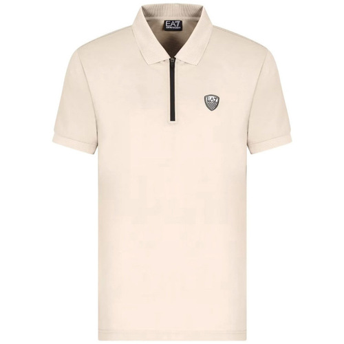 Textil Homem T-shirts e Pólos Emporio Armani EA7 8NPF13PJRGZ Bege