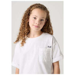 Textil Rapariga T-shirts e Pólos Levi's 3EM166-W1T-1-19 Branco