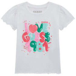 Textil Rapariga T-shirts e Pólos Guess K5GI15-G011-1-67 Branco