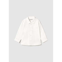 Textil Rapaz Camisas mangas comprida Mayoral 124-34-1-12 Branco