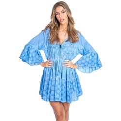 Textil Mulher Vestidos curtos Isla Bonita By Sigris Vestido Curto Azul
