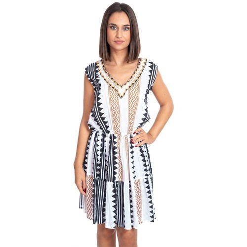 Textil Mulher Vestidos curtos Isla Bonita By Sigris Vestido Curto Preto