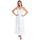 Textil Mulher Vestidos compridos Isla Bonita By Sigris Vestido Midi Longo Branco