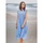 Textil Mulher Vestidos compridos Isla Bonita By Sigris Vestido Midi Longo Azul