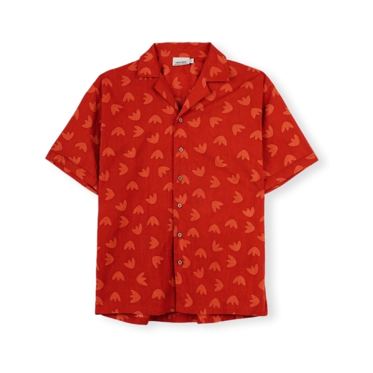 Textil Homem Camisas mangas comprida Imago Camisa Bossa Nova - Red Vermelho