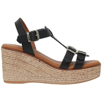Sapatos Mulher Sandálias Blusandal : Sandálias altas com plataforma preta : Mulher Preto