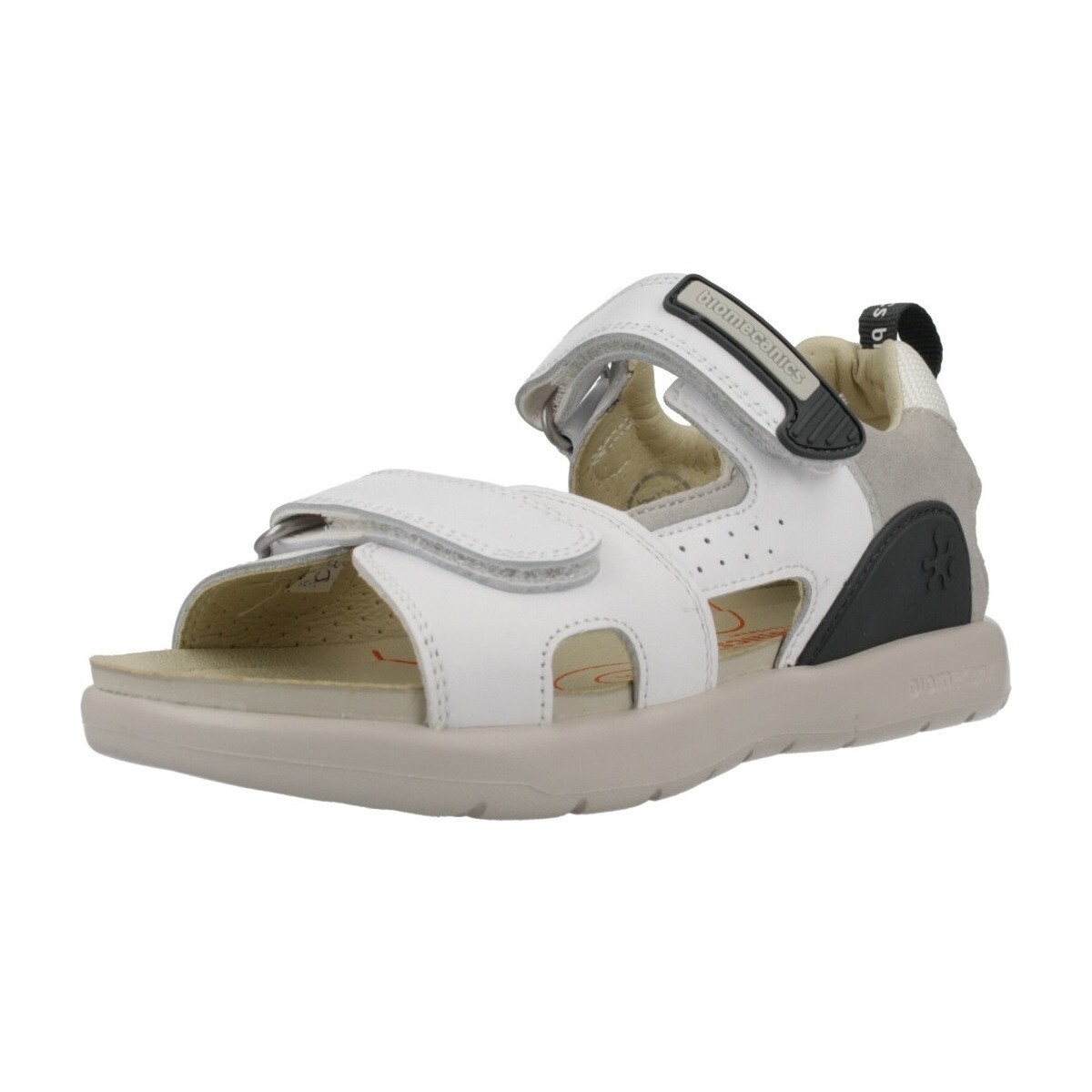 Sapatos Rapaz Sandálias Biomecanics 252218B Branco