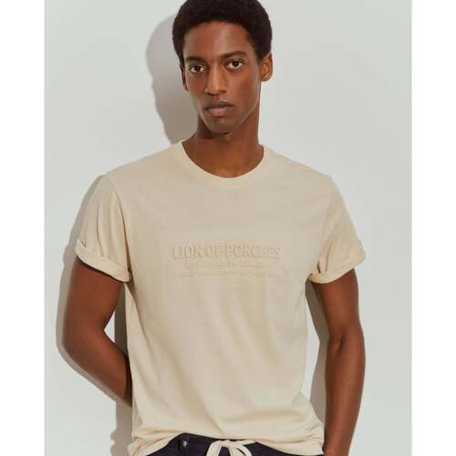 Textil Homem T-shirts e Pólos Lion Of Porches LP006011-030-7-1 Bege