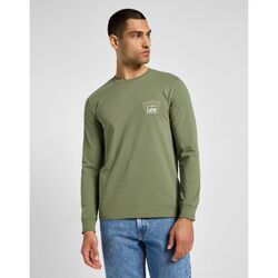 Textil Homem T-shirts e Pólos Lee 112355895-MERCANTILE GREEN Verde