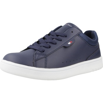 Sapatos Rapaz Sapatilhas Tommy Hilfiger LOW CUT LACE-UP Azul