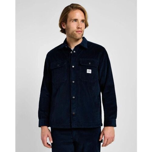 Textil Homem Camisas mangas comprida Lee 112359134-NAVY Azul