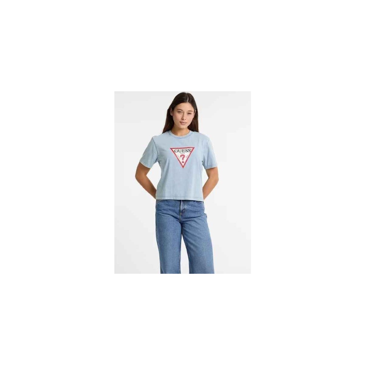 Textil Mulher T-shirts e Pólos Guess W5GI20 KCTG1-IDWS Azul