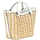 Malas Mulher Bolsa tiracolo Guess ATALIA CROSSBODY BUC NATURAL/WHITE Blanc Branco