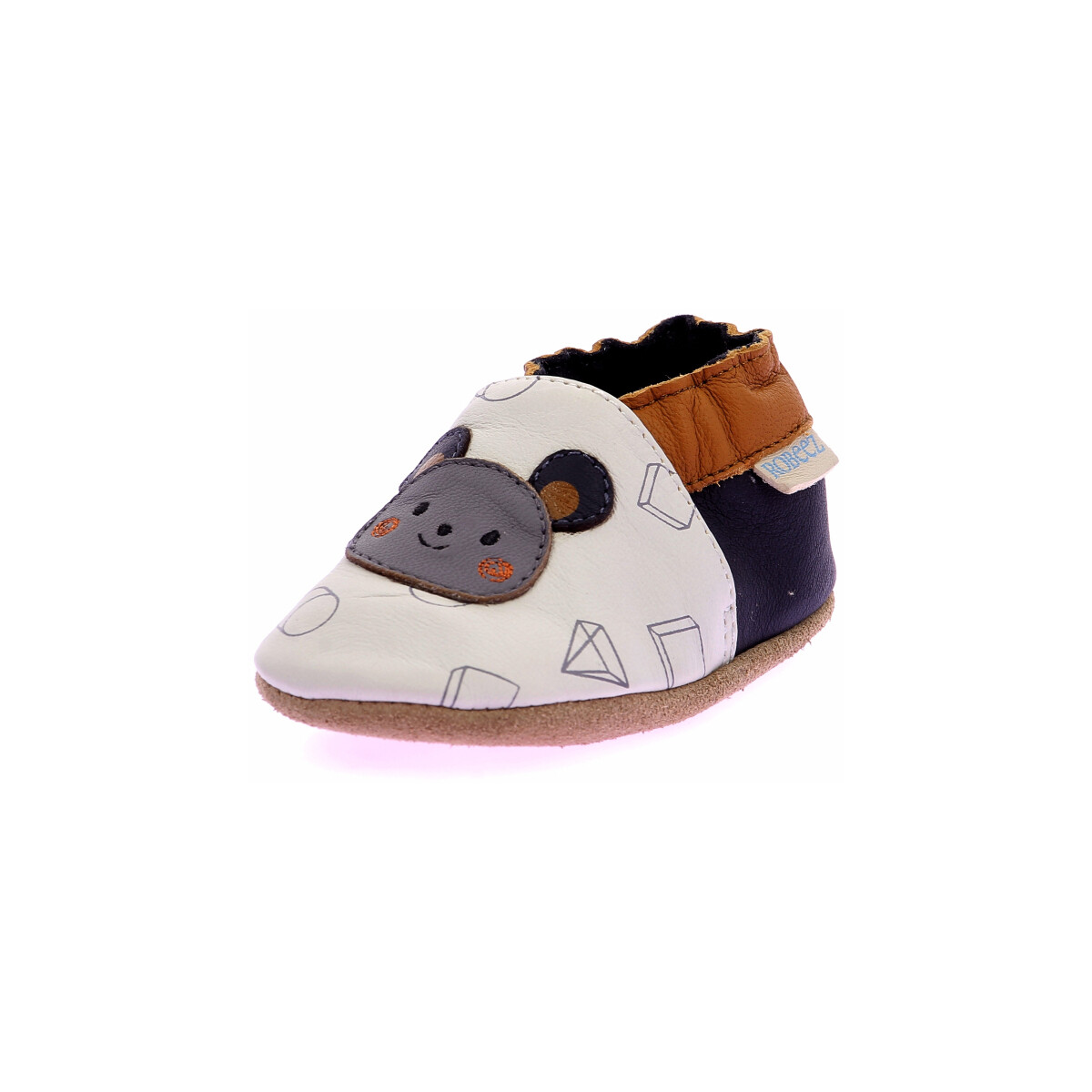 Sapatos Rapaz Pantufas bebé Robeez Geometric Style Branco