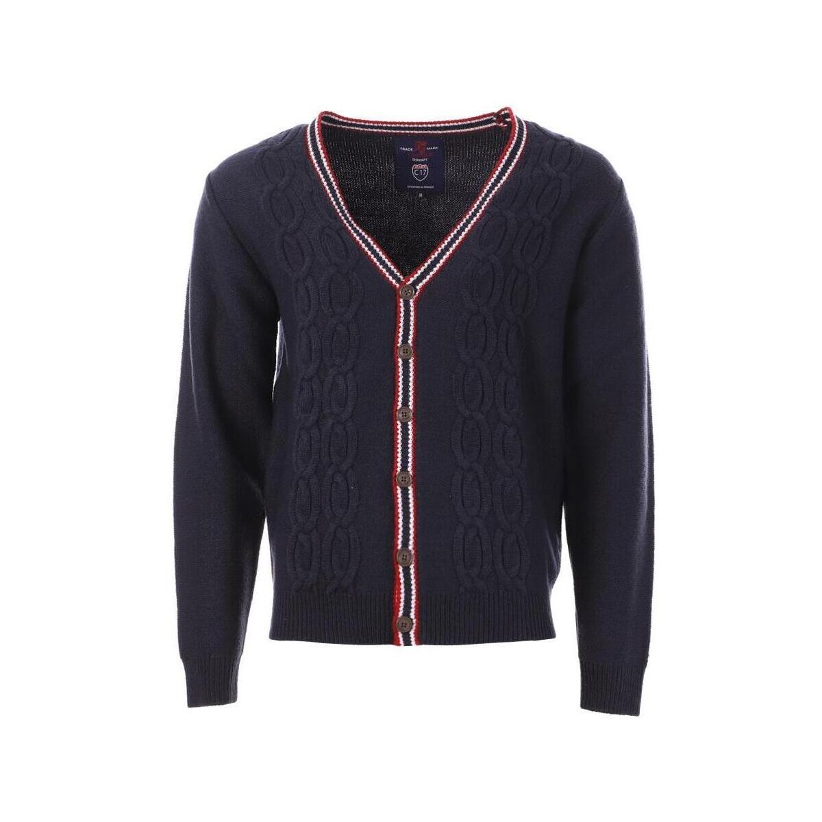 Textil Homem Casacos de malha C17  Azul