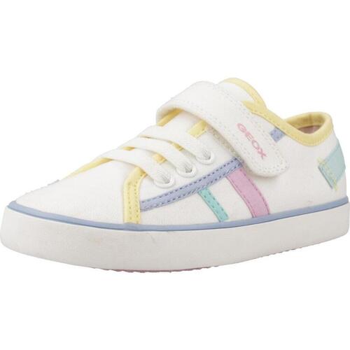 Sapatos Rapariga Sapatilhas Geox B GISLI GIRL Branco