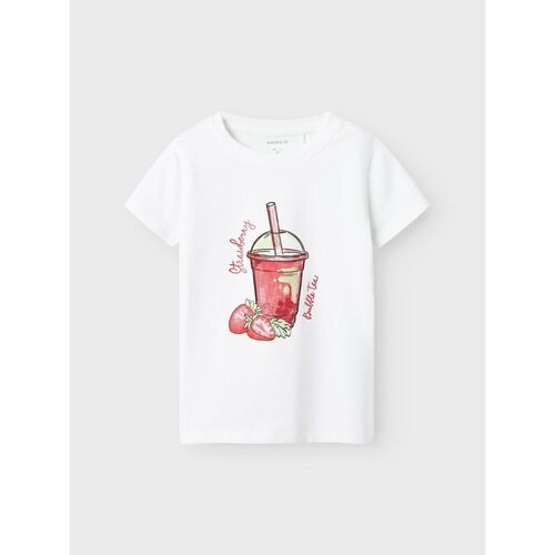 Textil Rapariga T-shirts e Pólos Name it 13241048-B-1-17 Branco