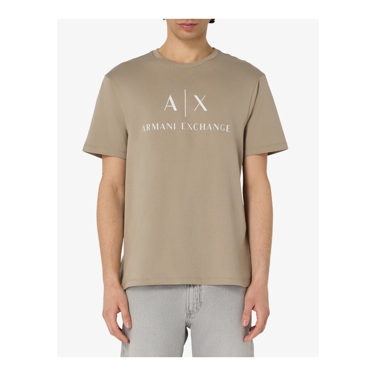 Textil Homem T-shirts e Pólos EAX 8NZTCJZ8H4Z Bege