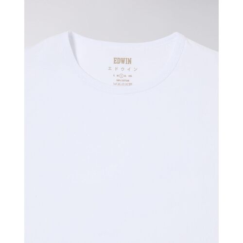 Edwin I024965.DOUBLE PACK SS TEE-02.EN WHITE Branco