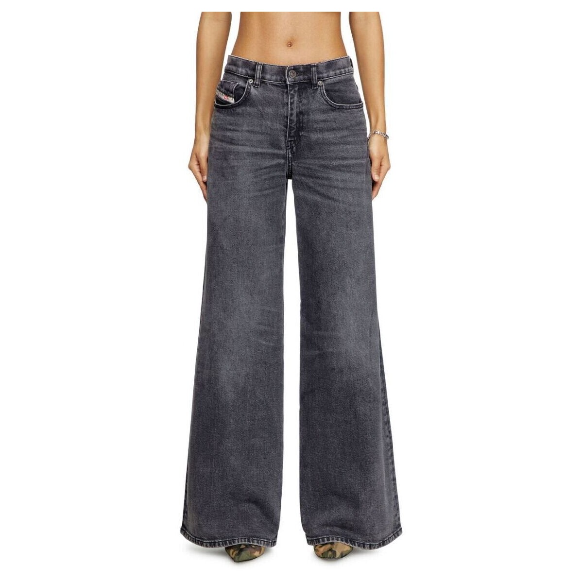 Textil Mulher Calças de ganga Diesel 1978 D-AKEMI 0CLBG-02 Cinza