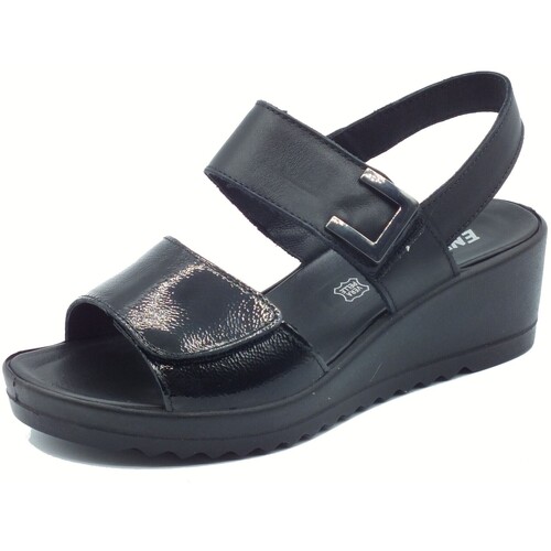 Sapatos Mulher Sandálias Enval 7778800 Naplak Nappa Preto