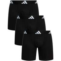 Roupa de interior Homem Boxer adidas Originals 3 Packs de cuecas Active Flex Cotton Boxer Preto