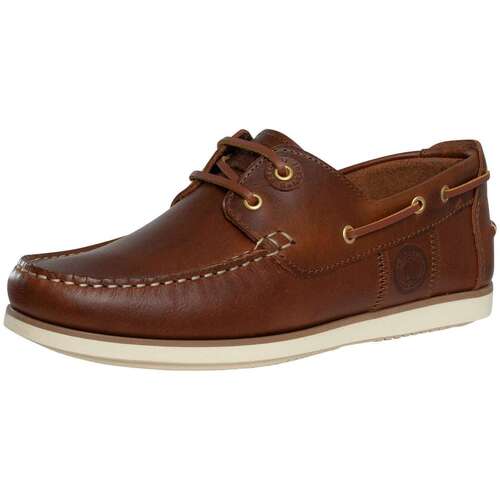 Sapatos Homem Sapato de vela Barbour Sapato de barco Wake Castanho