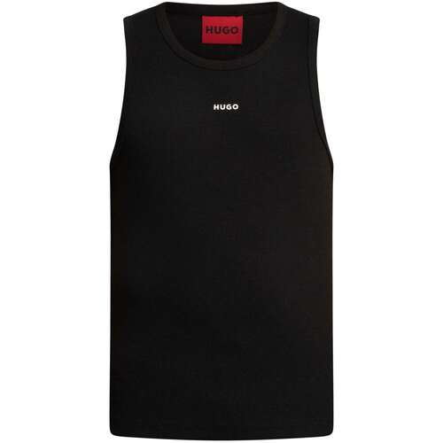 Textil Homem T-Shirt mangas curtas BOSS Tank Top com logótipo Dapota Preto